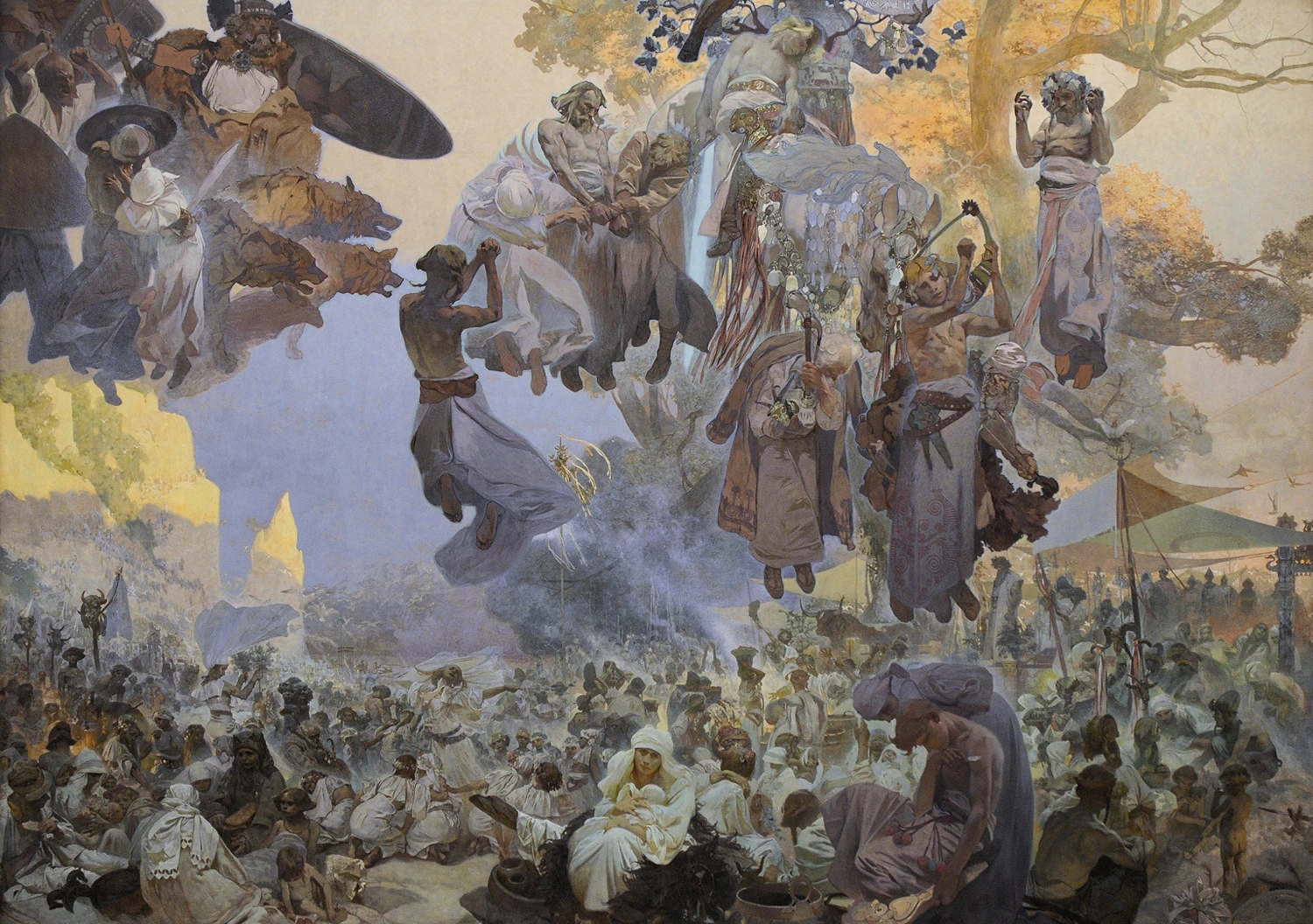 Alfons Mucha - La celebrazione di Svantovit a Rujana